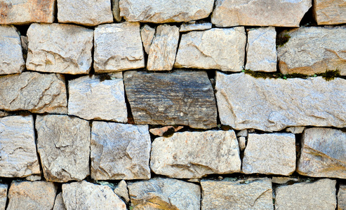 抽象背景与石头砌的墙