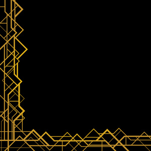 装饰艺术几何框架1920s风格