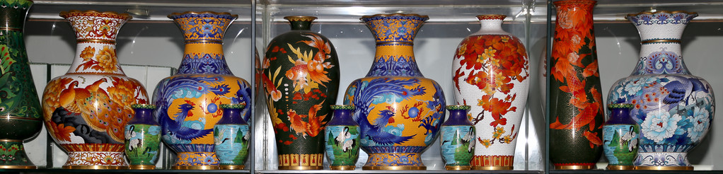 传统的中国花瓶在中国的市场
