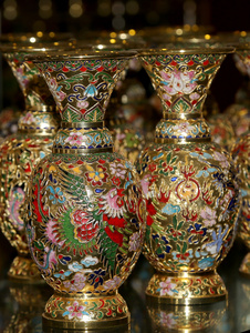 传统的中国花瓶在中国的市场