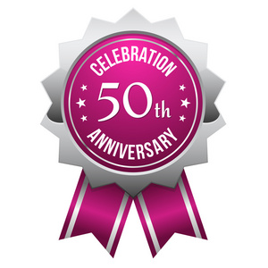 紫银 50 年周年纪念徽章