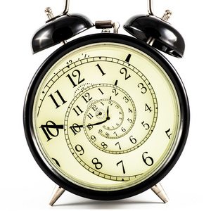 眩晕时间催眠时钟照片