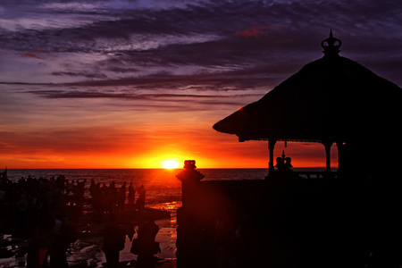 在巴厘岛日落