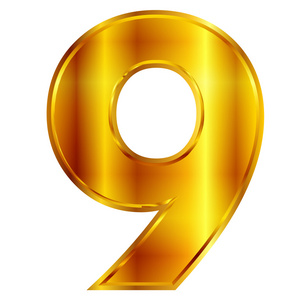 金属晶格位数字9 位数字照片