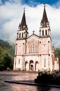 大教堂的圣塔玛丽亚 covadonga 阿斯图利亚斯 西班牙