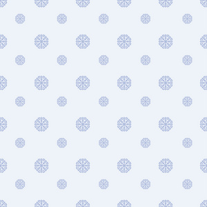 冬天的艺术背景，无缝的几何雪花