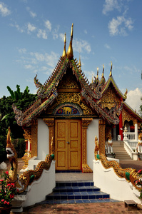 泰国清迈 vihan 大厅在扫管笏潘平