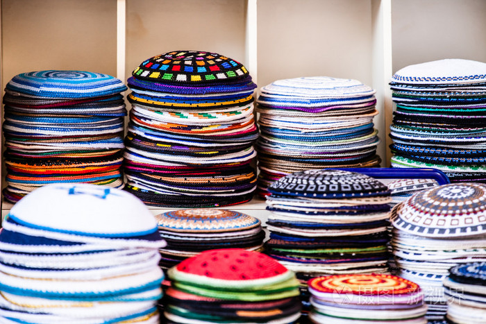 圆顶小帽传统犹太头饰以色列