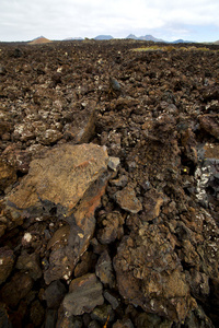 石 volcanes 兰萨罗特岛帝曼法雅天空山和