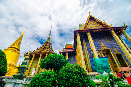 玉佛寺，寺的翡翠佛，泰国曼谷
