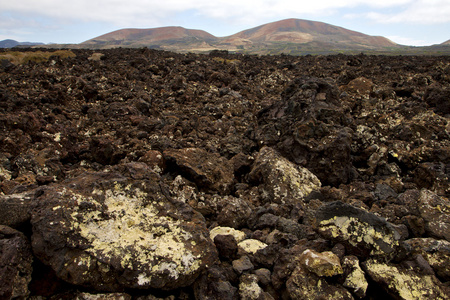 石在洛杉矶 volcanes 兰萨罗特岛帝曼法雅岩石汇总