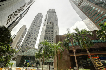 新加坡的城市漂亮的景观