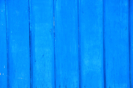 蓝色的木墙