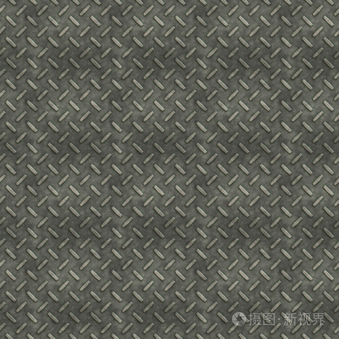 崎岖老防滑金属地板纹理与划痕和锈痕-无缝完美的 3d 建模和渲染的