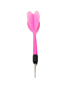 漂亮的粉红色 dart 孤立