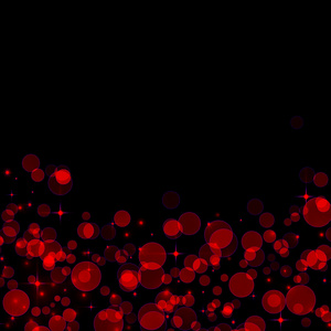 抽象黑色的背景，红景圈