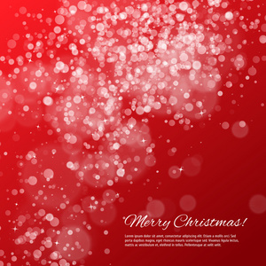 圣诞节的红色背景与景和星星图片