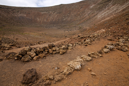 石头在洛杉矶 volcanes 兰萨罗特岛