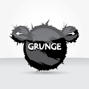 抽象 grunge 黑色背景