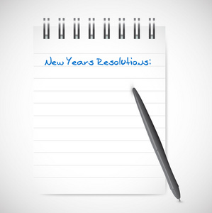 新的一年各项决议记事本列表插图