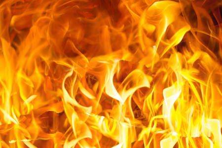 明亮的橙色火焰背景照片