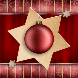 Weihnachtsschmuck  rot Weihnachten Spielerei und Sternen圣诞节装饰红