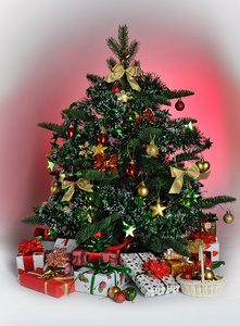 装饰的圣诞树