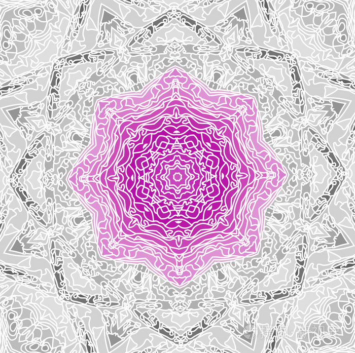 蕾丝花紫色魔法民族装饰物