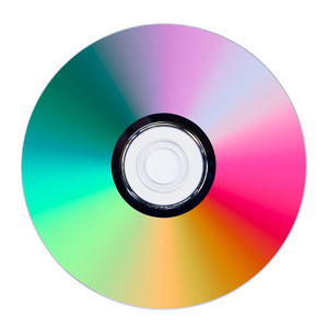 cd 或 dvd 在白色背景上