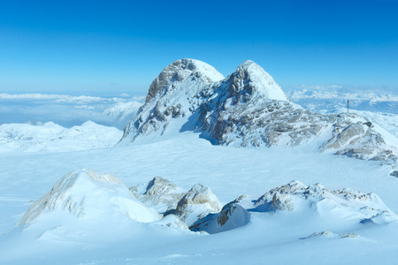 冬季顶石山山地块