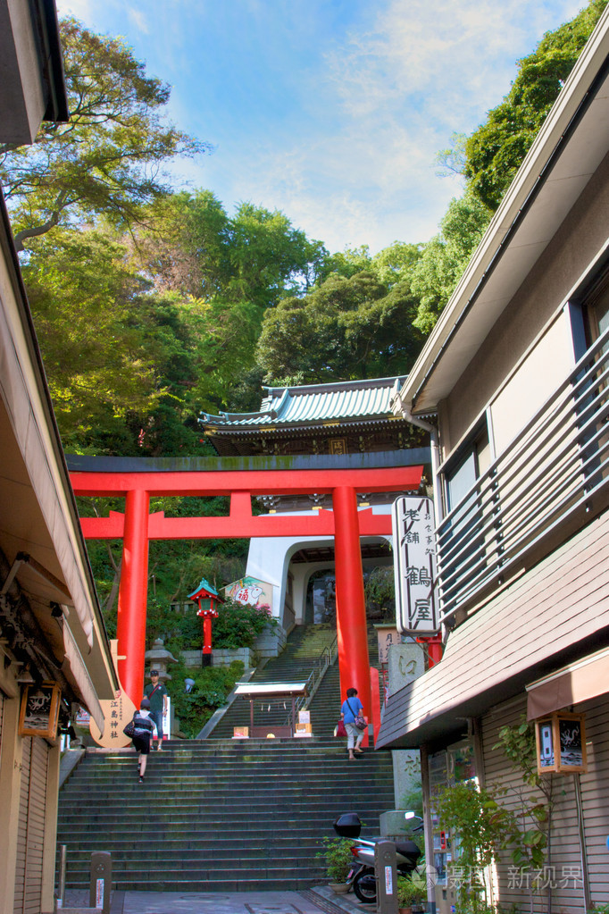 日本的寺院的大门