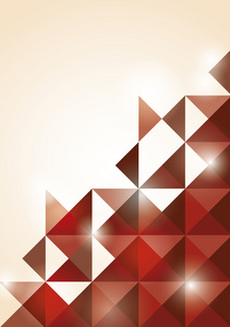 抽象的红色三角形背景