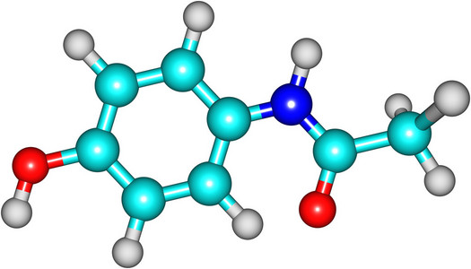 对乙酰氨基酚对乙酰氨基酚分子模型照片