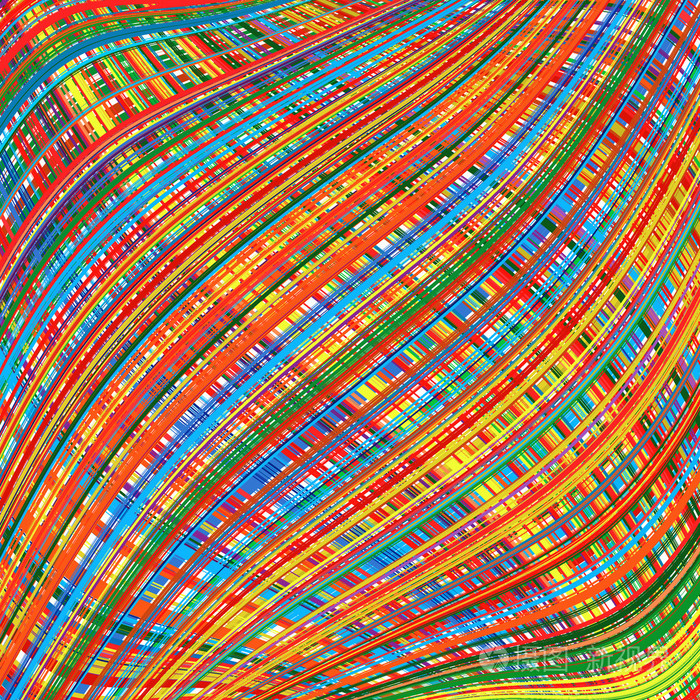 艺术弯曲条纹彩色背景