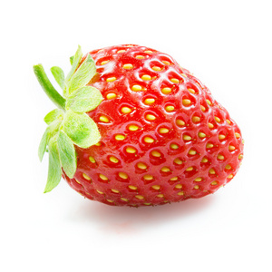 孤立在白色背景上的草莓