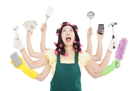 做家务劳累图片