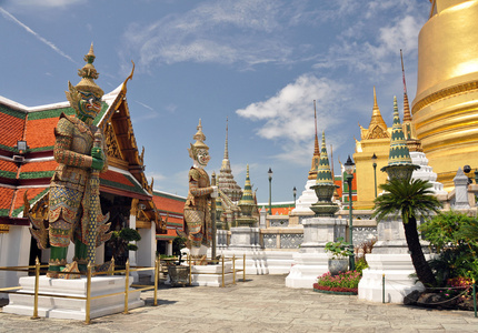 宏伟的宫殿，phra 缴，曼谷泰国