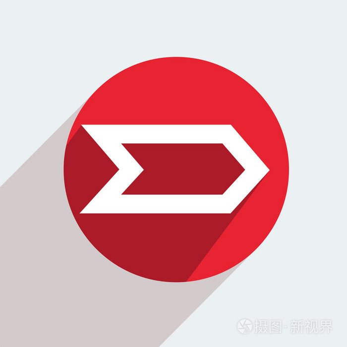 在灰色的背景上的红色的圆形图标