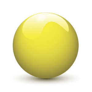 黄色有光泽的球