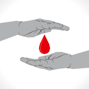 保存或捐赠血液图标概念向量