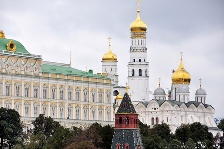 克里姆林宫，莫斯科的 arial 视图