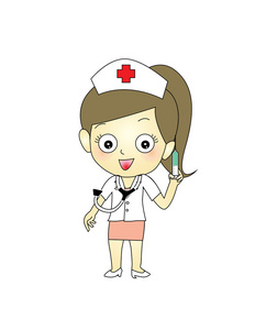 女护士卡通图片-女护士卡通素材-女护士卡通插画-摄图新视界