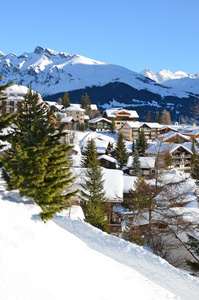 muerren，著名的瑞士滑雪度假村