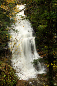 cascade dans la fort en automne