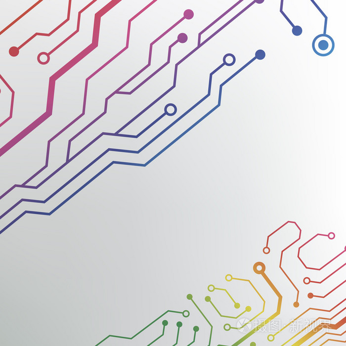 电路板图案.抽象技术高科技电路板纹理