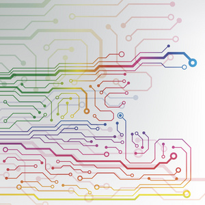 电路板图案。抽象技术高科技电路板纹理图片