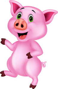 可爱的小猪卡通图片