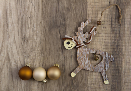 麋鹿作为圣诞装饰图片