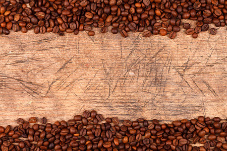 咖啡豆作为边界