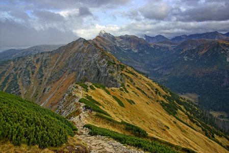 波兰上塔特拉山山崩地貌景观